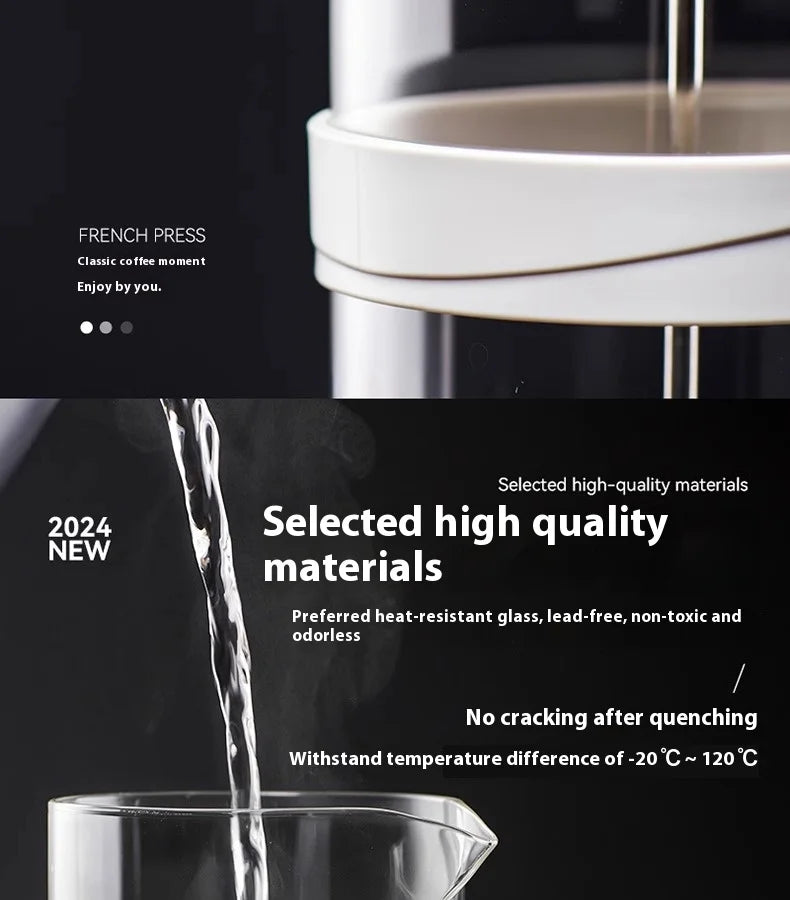 Gananxi mão imprensa cafeteira multi-função filtro cafeteira caseira fabricação de café filtro de chá pote de fermentação fria