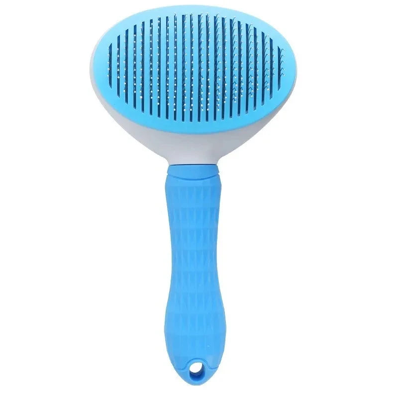 Escova para cães e gatos, pente autolimpante para remoção de pelos de animais de estimação, ferramentas para limpeza de cães e gatos, acessórios para cães