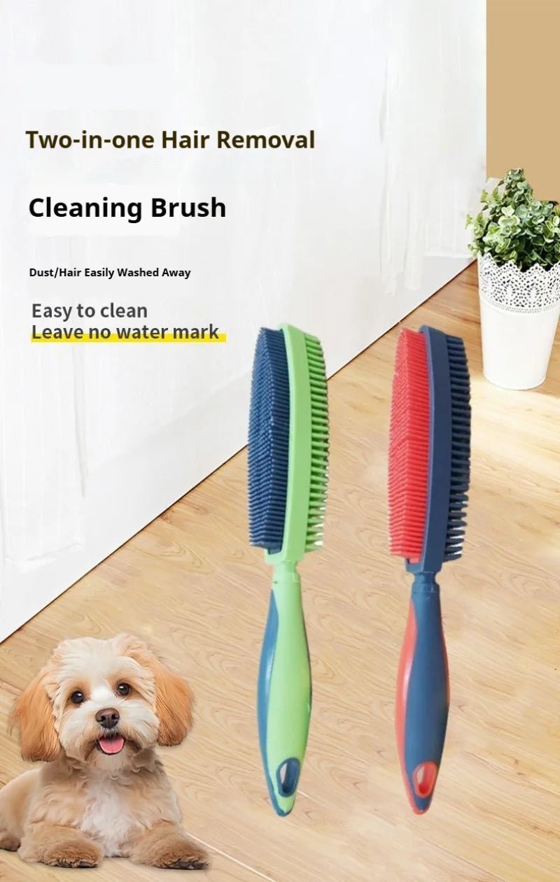 Escova Removedora de Pelos de Animais: Ferramenta de Higiene Suave com Efeito de Massagem para Cães e Gatos, Escova de Pelos Fácil de Limpar para Roupas e Estofados