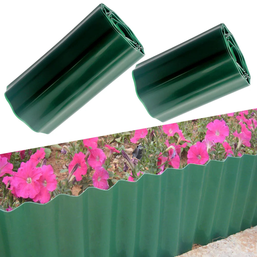 30cm/40cm grama gramado borda caminho afiação cerca ao ar livre paisagem jardim decoração diy flexível gramado afiação fronteira cerca