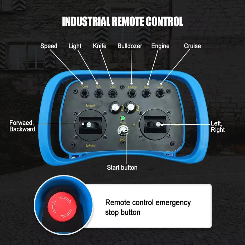 Cortador de grama com controle remoto personalizado, cortador de grama sem fio autopropelido de 4 tempos com motor elétrico, adequado para gramados de jardim