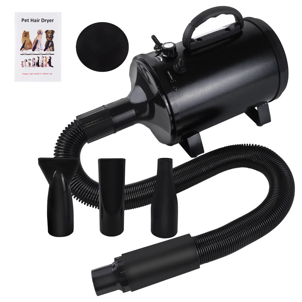 VickyHome Secador de energia para veículos, motocicleta, carro, bicicleta, soprador portátil e blaster, secador de limpeza para cães de estimação - seco e poeira