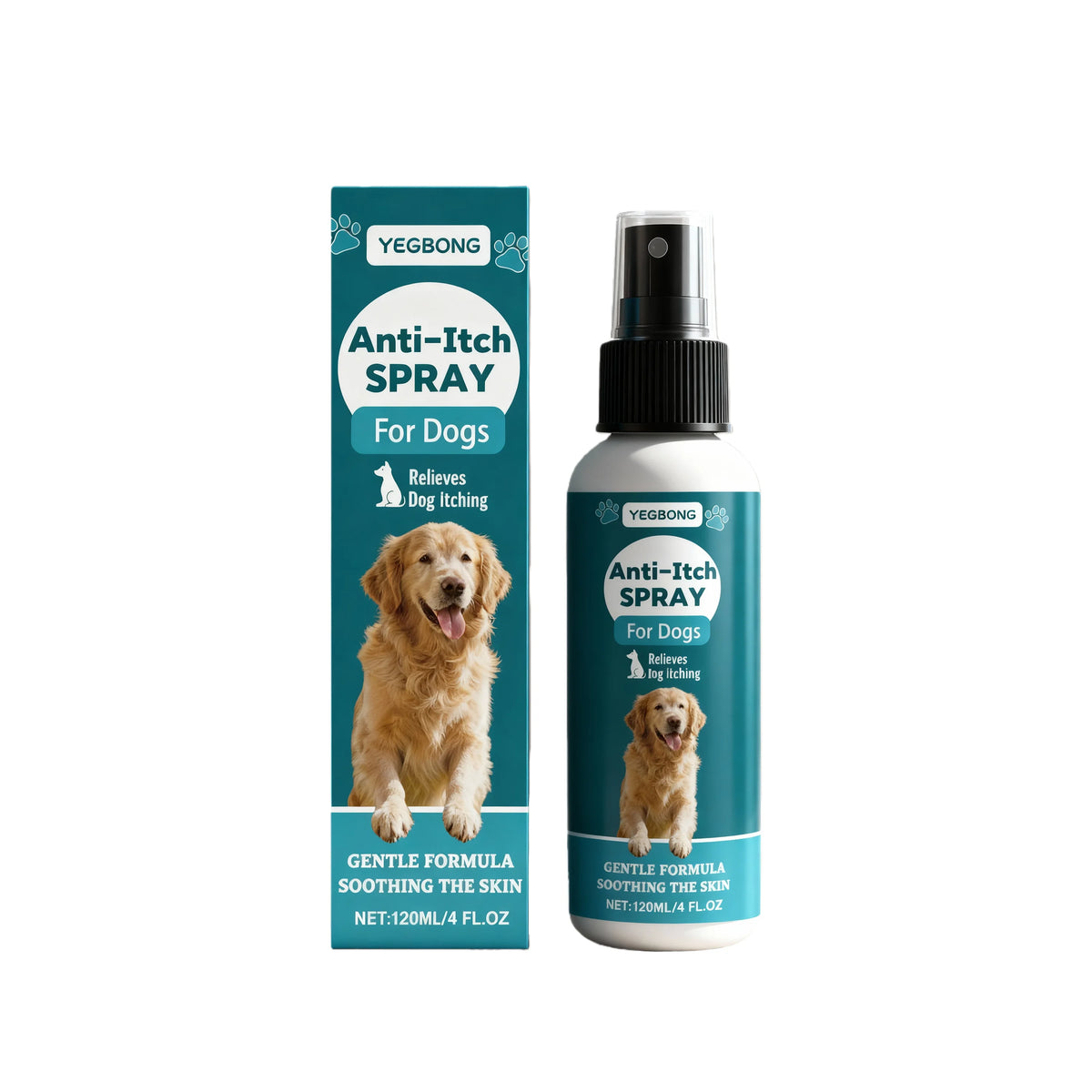 Spray para cuidados com a pele de animais de estimação - ingredientes suaves, alivia o desconforto da pele de animais de estimação