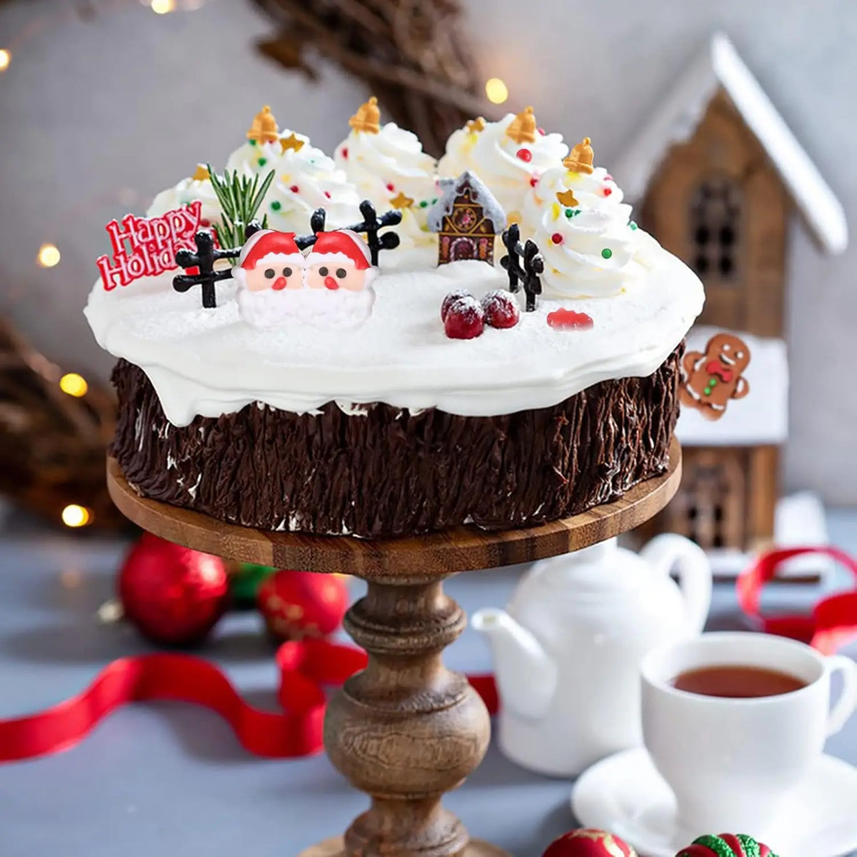 Natal Sprinkles Mix para Cookie Baking Decor, árvore de Natal, Papai Noel, Jimmies, vermelho e verde Polvilhe