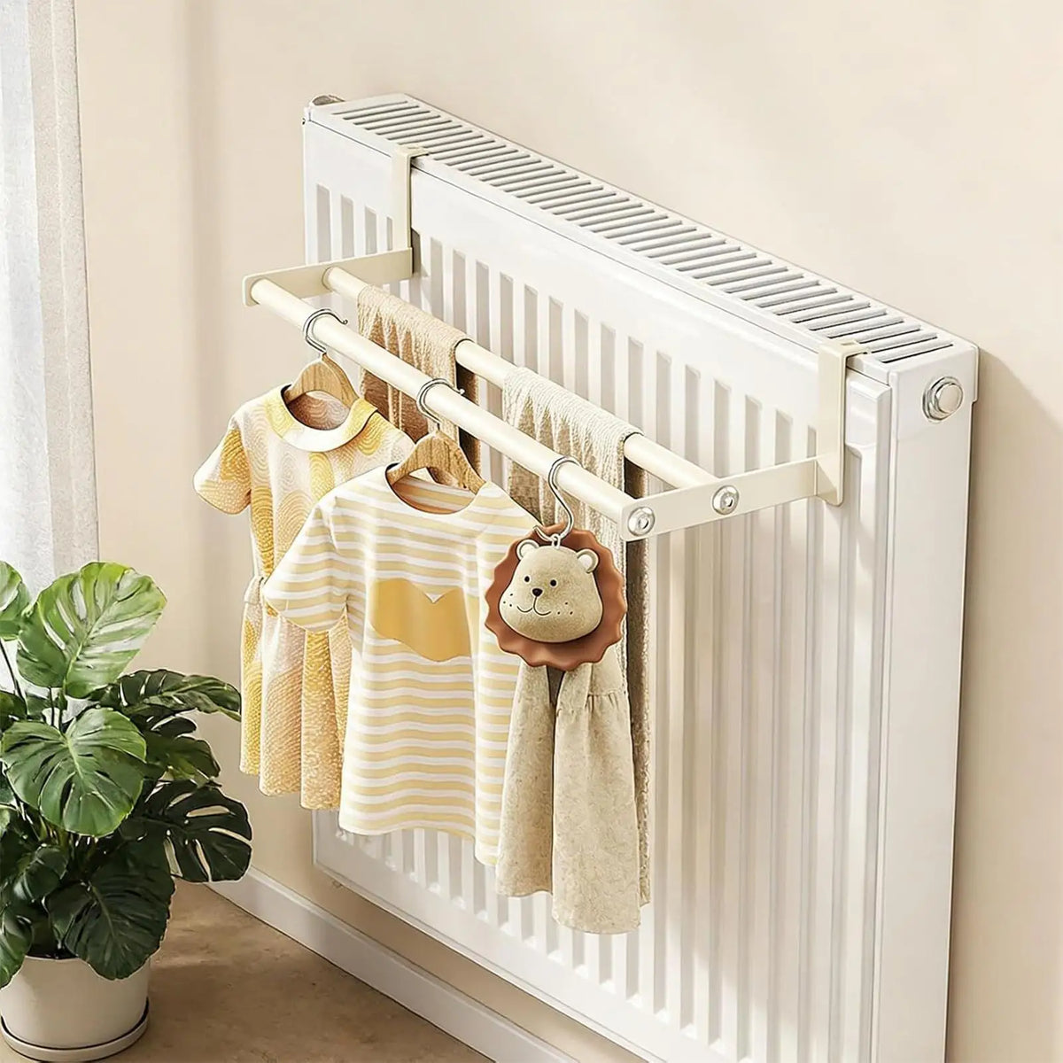 Varal de Roupas Montado na Parede, Suporte para Toalhas de Alta Resistência, Economizador de Espaço, Varal de Roupas para Quarto e Closet