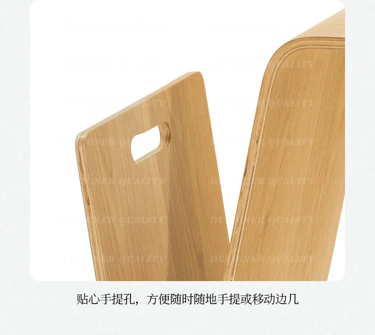Mesa de centro nórdica minimalista, peça central chique de madeira maciça, ideal para salas de estar e cantos de varanda, simples e elegante