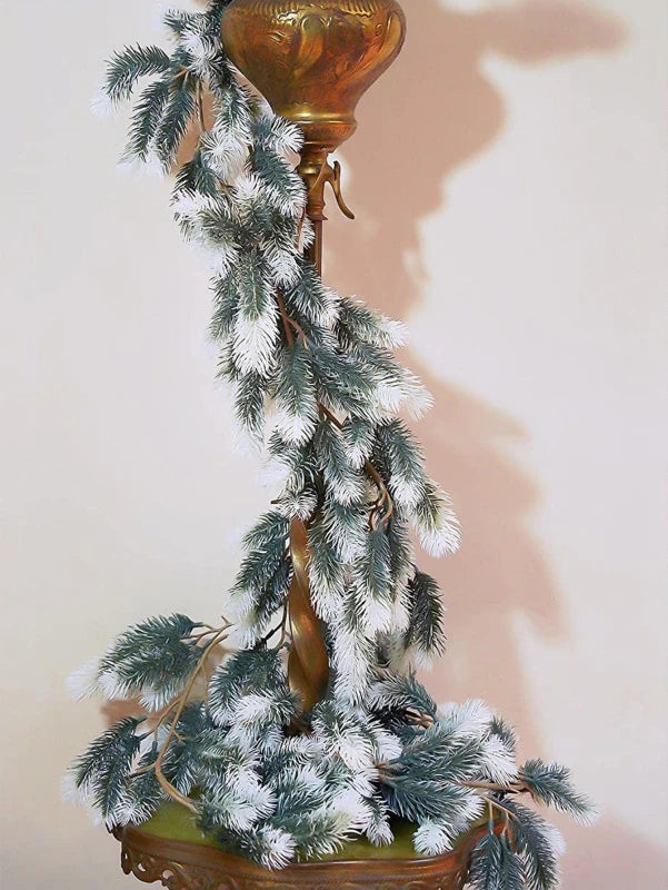 Guirlanda de árvore de natal artificial, grinaldas, sala de casa, decoração de festa, jardim ao ar livre, pinheiro, rattan, enfeite de pendurar