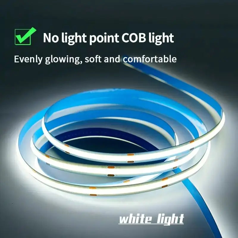 Luzes cob tira led toque dimmer flexível fita de diodo 5v usb linear iluminação interior lâmpada sala diy tv espelho backlight decoração da parede