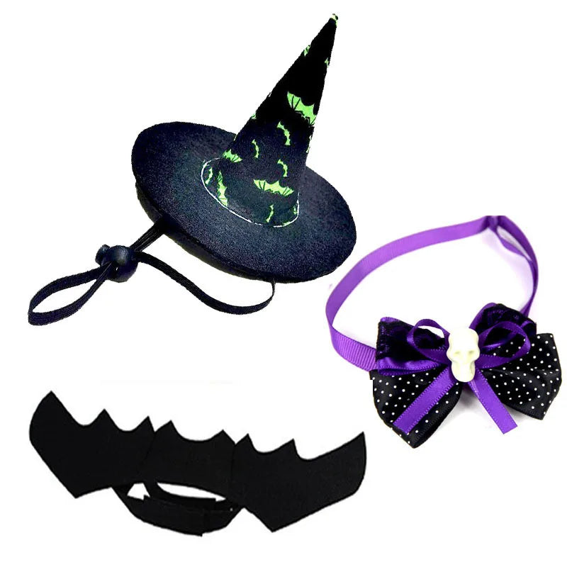 Conjunto de Fantasia de Halloween para Animais de Estimação, Roupa de Cosplay para Gato Fofo, Acessórios para Fantasia de Cão de Estimação para Festa de Halloween, Roupas de Transformação para Gatinho
