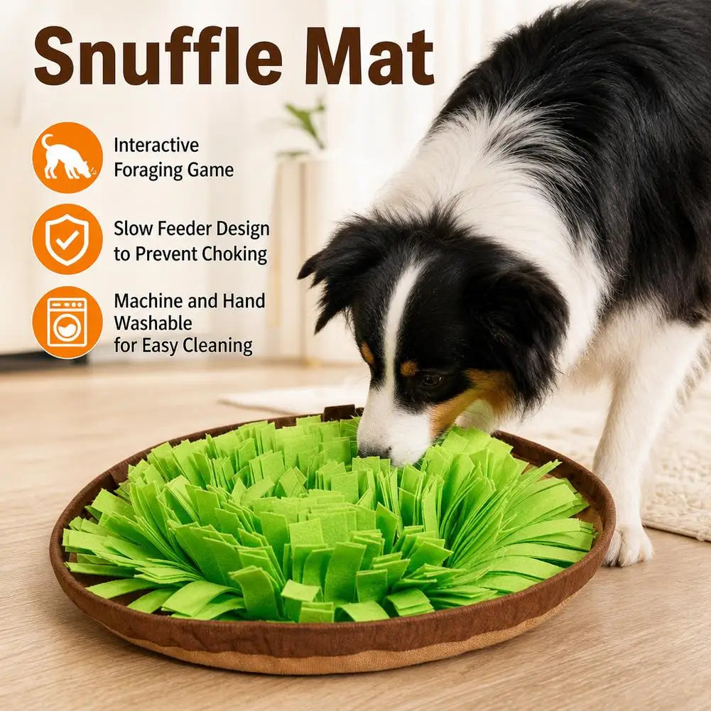 Tapete de busca para cães, jogo interativo de busca de alimentos, brinquedo em forma de tapete para alimentação lenta, ideal para o treino de cães, estimula as habilidades naturais de busca de alimentos.