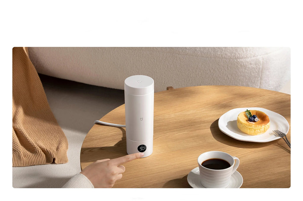 Chaleira Elétrica Inteligente Xiaomi Mijia 350ml, Copo Térmico Portátil com Fervura Rápida e Controle de Temperatura Isolado para Viagens