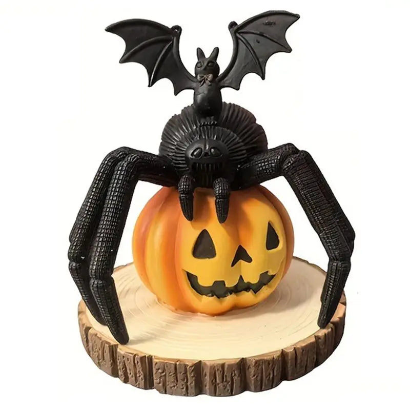 Decorações de Abóboras Aranhas ABKJ-Halloween para Decoração de Casa no Outono, Decoração de Mesa para Festas e Decorações de Feriados
