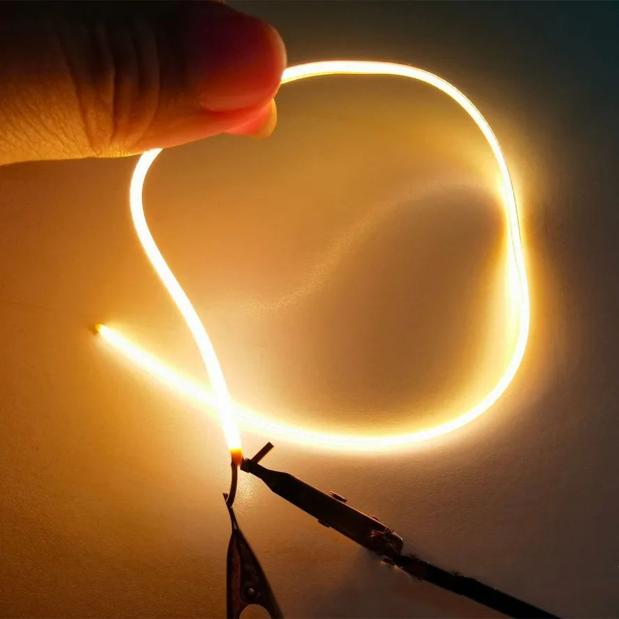 Led mesmo final filamento flexível ultra fino 3v espiral lâmpada filamento retro edison lâmpada peças diodo iluminação tira decoração Kasa & Pet