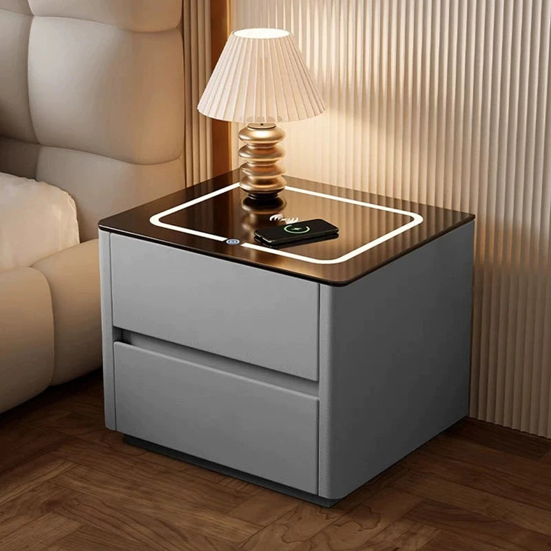 Mesa de Cabeceira Inteligente com Armazenamento para Quarto - Móveis para Casa