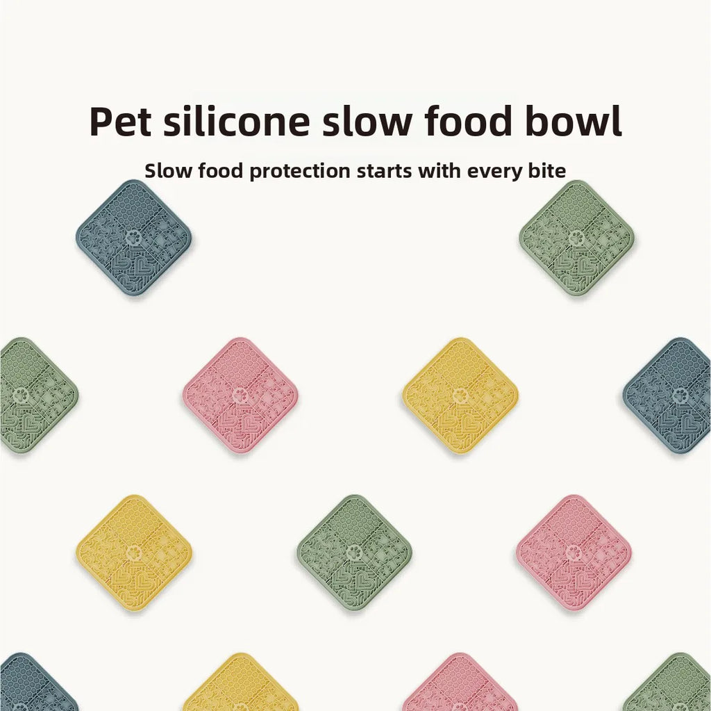Tapete de Silicone para Lamber para Cães e Gatos, Almofada de Alimentação Lenta, Alívio da Ansiedade, Banho e Higiene, Suprimentos para Animais de Estimação