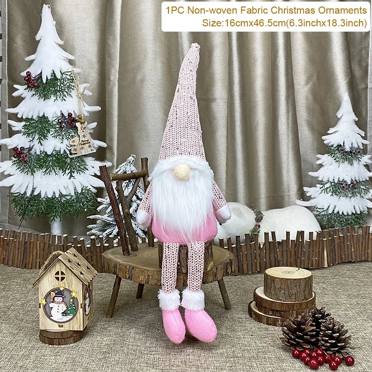 Gnome natal boneca sem rosto ornamento feliz natal decorações para casa 2024 navidad natal cristmas presente de natal ano novo 2025