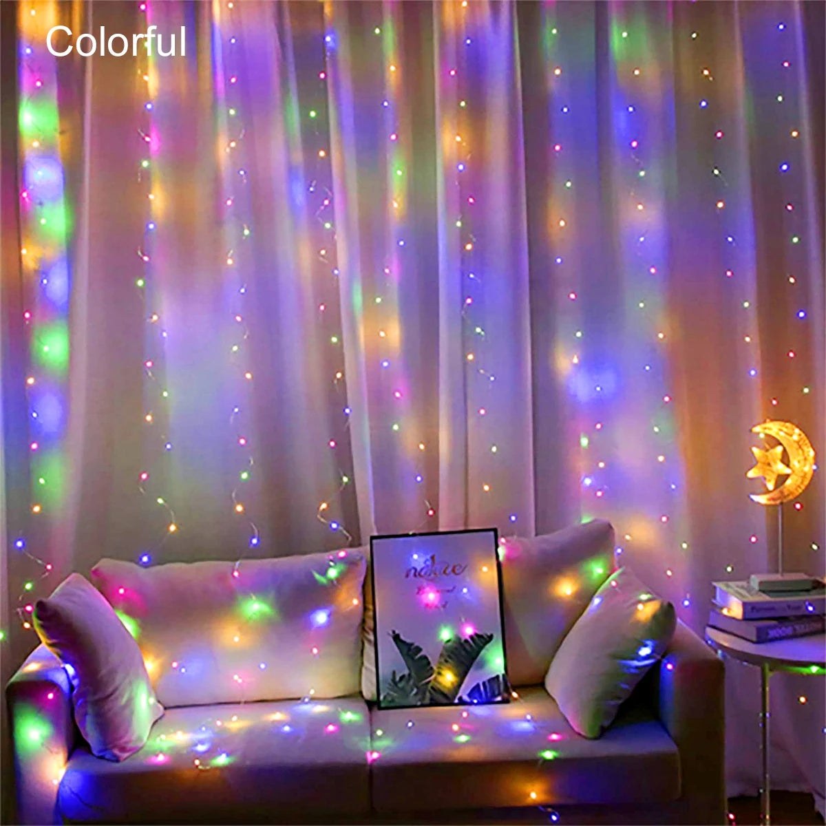 Guirlanda de cortina de luzes de natal para decoração de natal para casa enfeites de natal presentes de natal Navidad 2025 decoração de ano novo