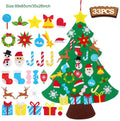 DIY sentiu a árvore de Natal com luz, decorações do Feliz Natal para a casa, ornamentos da árvore do Natal, presente do ano novo, 2024