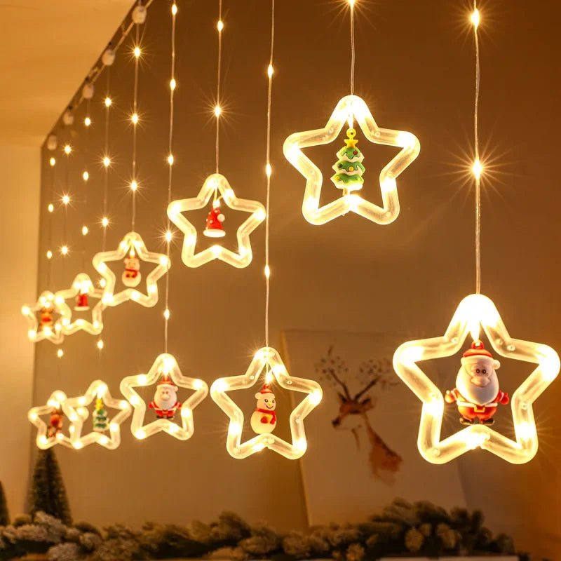 Natal LED Strip Lights para decoração do quarto, lâmpada guirlanda, plugue USB, quarto, sala de estar, janela - Kasa & Pet