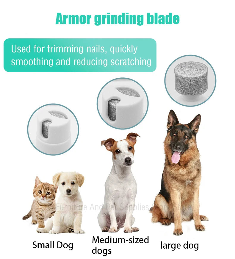 Conjunto 4 em 1 para tosa e cuidados com animais de estimação, 4 lâminas diferentes, barbeador de pelos de animais de estimação, baixo ruído, recarregável, sem fio, seguro, aparador de cães