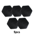 Portable Hexagonal Silicone Facial Cleansing Brush, Soft Exfoliating Face Scrubber for Deep Pore Cleaning