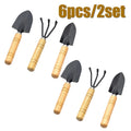 3pc/1 conjunto mini conjunto de ferramentas jardinagem portátil pequena ferramenta jardinagem com alças pá ancinho jardinagem interior plantio flor ferramentas