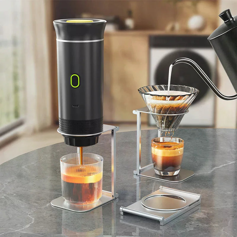 Suporte para cafeteira, suporte portátil e dobrável para máquina de café expresso, suporte para café de escritório com base