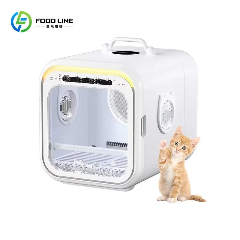 Secador de Pelos para Cães e Gatos, Soprador Potente para Tosa, Motor Silencioso, Múltiplas Configurações de Velocidade, Secagem Rápida para Pelos Grossos e Longos