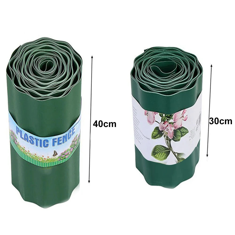 30cm/40cm grama gramado borda caminho afiação cerca ao ar livre paisagem jardim decoração diy flexível gramado afiação fronteira cerca