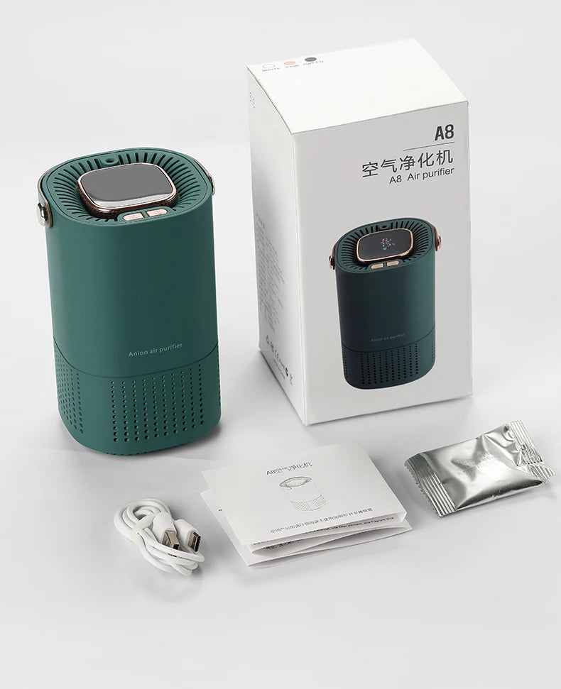 Purificador de Ar Xiaomi Mijia Ionizador Gerador de Íons Negativos Remoção de Odor de Fumaça de Cigarro Filtro HEPA PM 2.5 Purificador de Ar