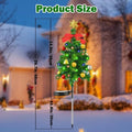 Árvore de natal luzes solares ao ar livre à prova dwaterproof água led jardim caminho gramado paisagem festivo decorativo luzes piso decoração natal