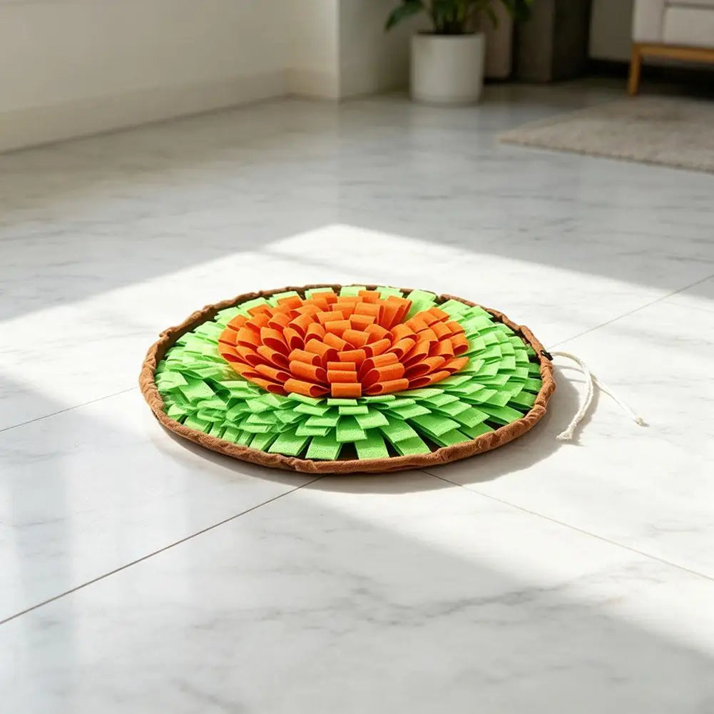 Tapete de busca para cães, jogo interativo de busca de alimentos, brinquedo em forma de tapete para alimentação lenta, ideal para o treino de cães, estimula as habilidades naturais de busca de alimentos.