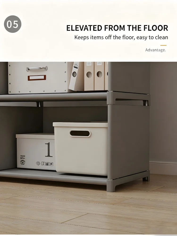 Estante de Livros Multicamadas de Fácil Montagem, Prateleira de Armazenamento para Sala de Estar, Quarto e Estudo, Ideal para Livros, Brinquedos e Diversos