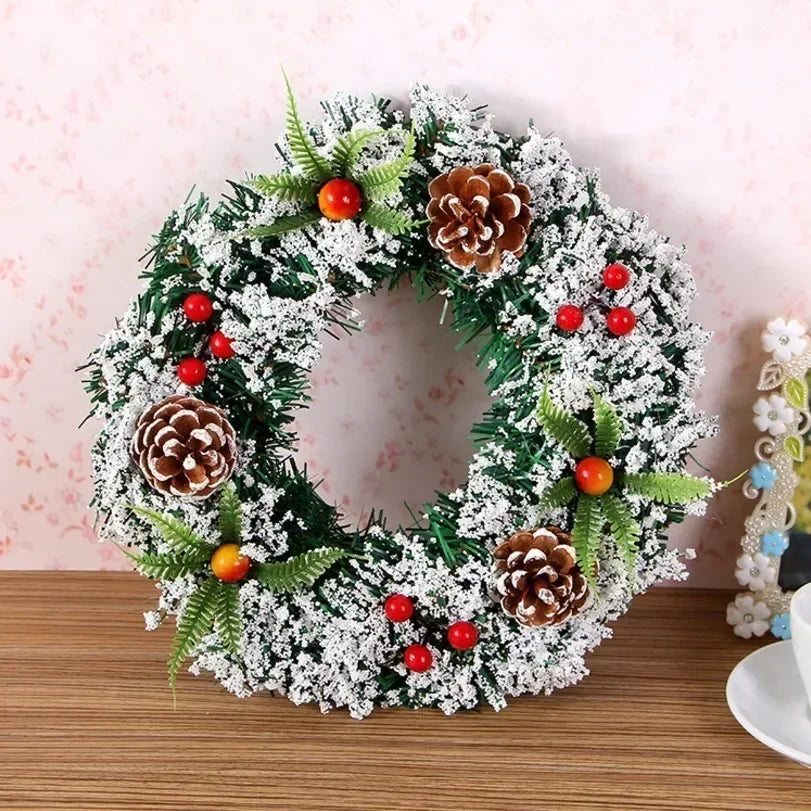 Coroa De Natal Artesanal Pura, Decorações De Árvore De Natal, Decoração De Casa, Feliz Ano Novo, 2024
