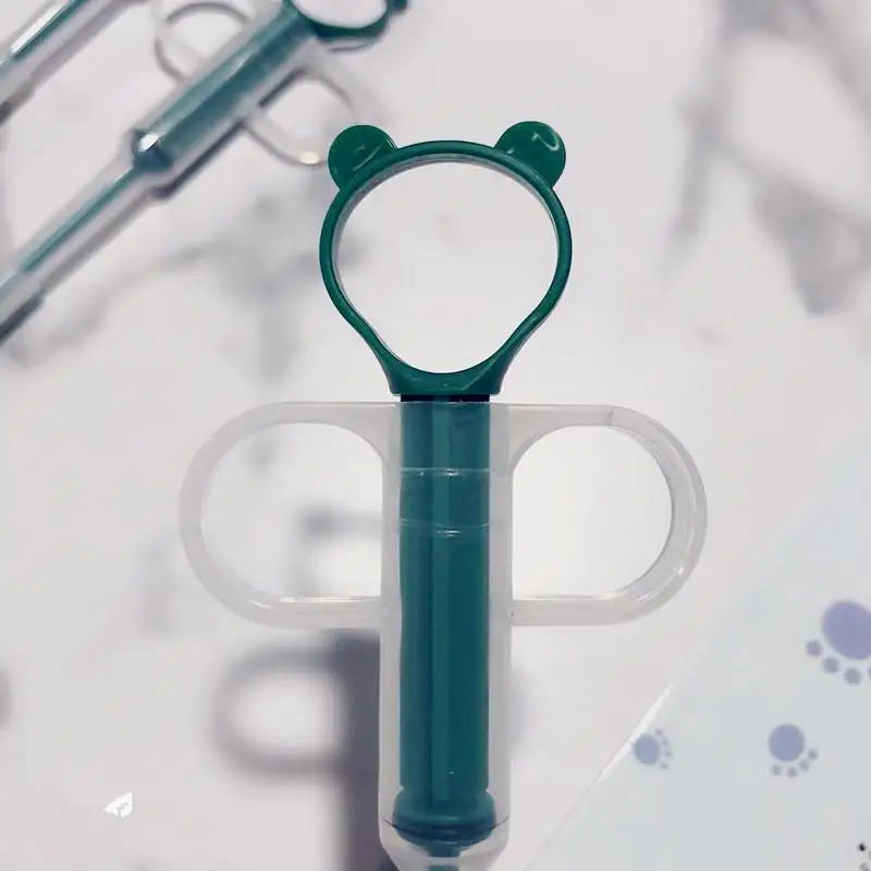 Dispensador de Comprimidos para Animais de Estimação com Ponta Macia, Aplicador de Remédios para Cães e Gatos com Êmbolo Ergonômico, Ferramenta de Alimentação para Pequenos Animais
