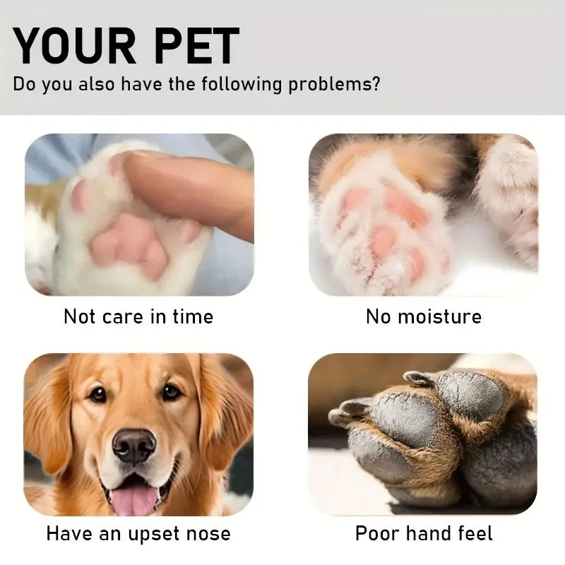 45g cão nariz e pata bálsamo cão pata creme gatos cães pata protetor creme pet pés hidratante pet crack pés reparação acessórios para animais de estimação