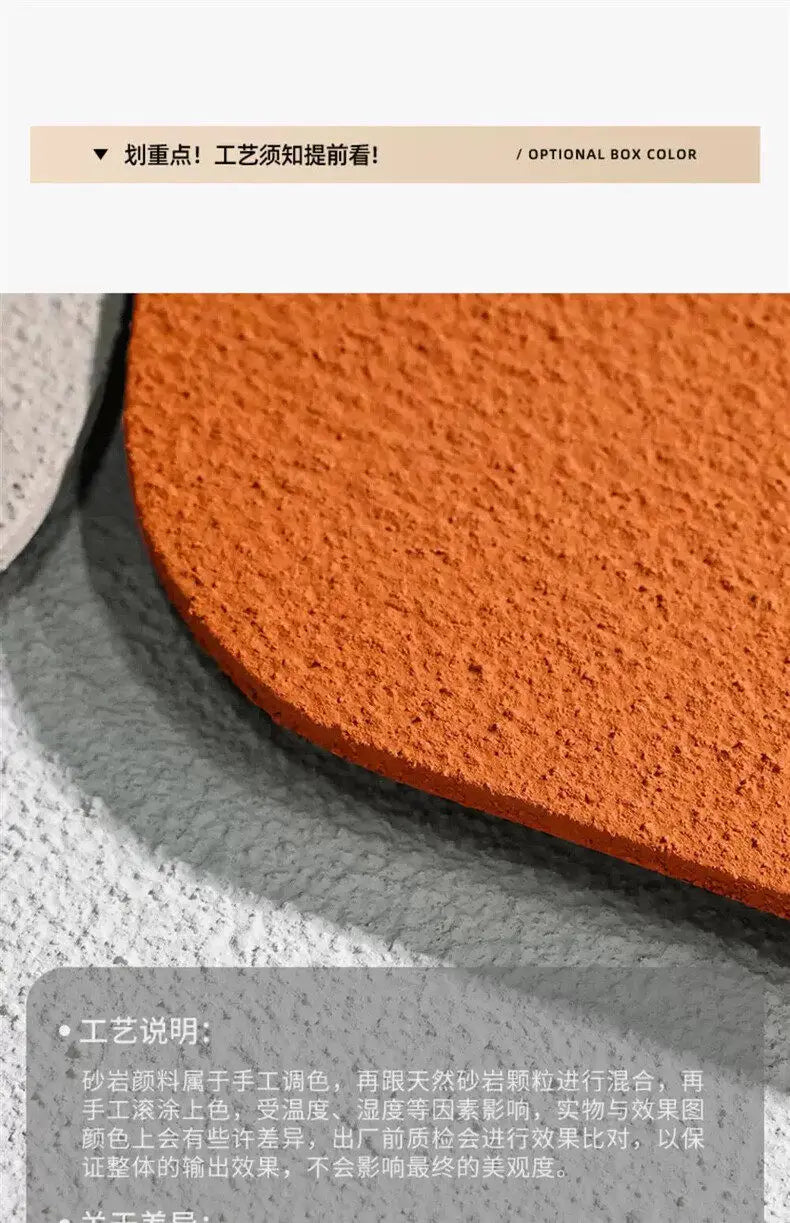 Pintura Decorativa para Sala de Estar com Tema Lunar, Pintura com Lâmpada LED de Parede, Painel de Fundo, Sensação de Alto Padrão, Pintura Suspensa em Arenito