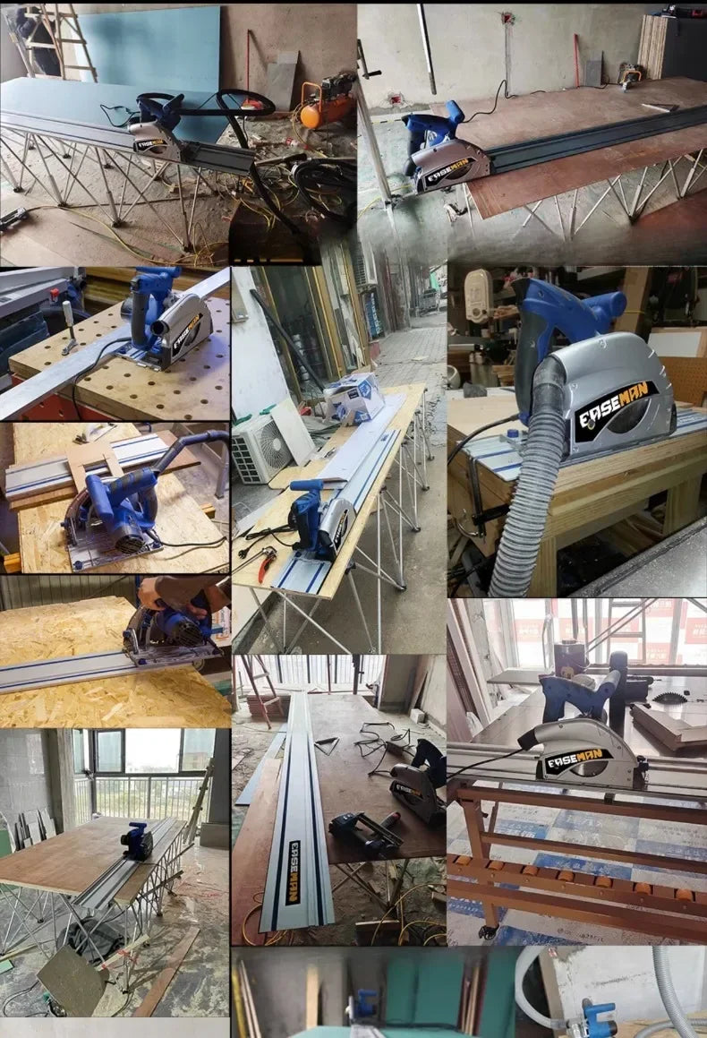 Guia para carpintaria, serra circular elétrica, linha reta, serra de corte manual, serras limpas, acessório, ferramentas elétricas profissionais