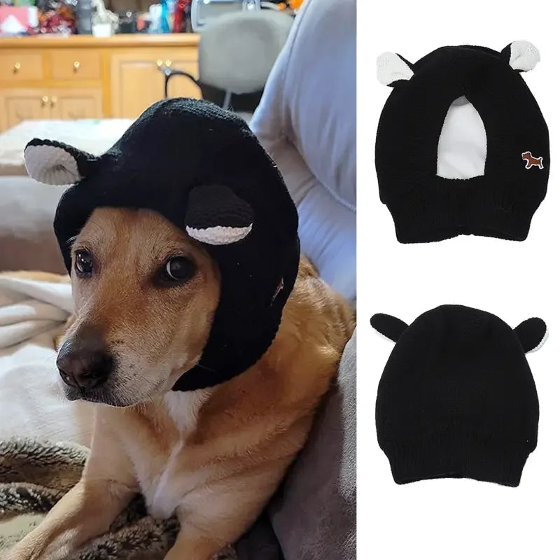 Chapéu de inverno aconchegante para animais de estimação, proteção para os ouvidos, chapéu quente para cães médios e grandes, ideal para caminhadas ao ar livre, clima frio, fantasia de férias