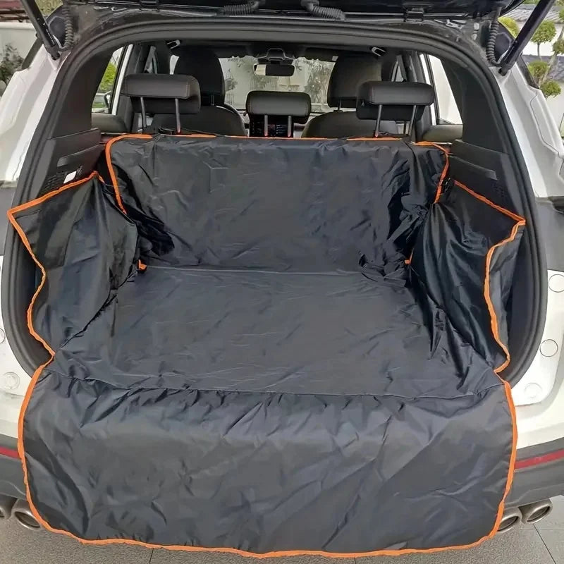 Tapete de porta-malas automático de poliéster durável para animais de estimação – Tapete antiderrapante, resistente a arranhões e fácil de limpar para SUVs e carros, tapete de segurança para animais de estimação