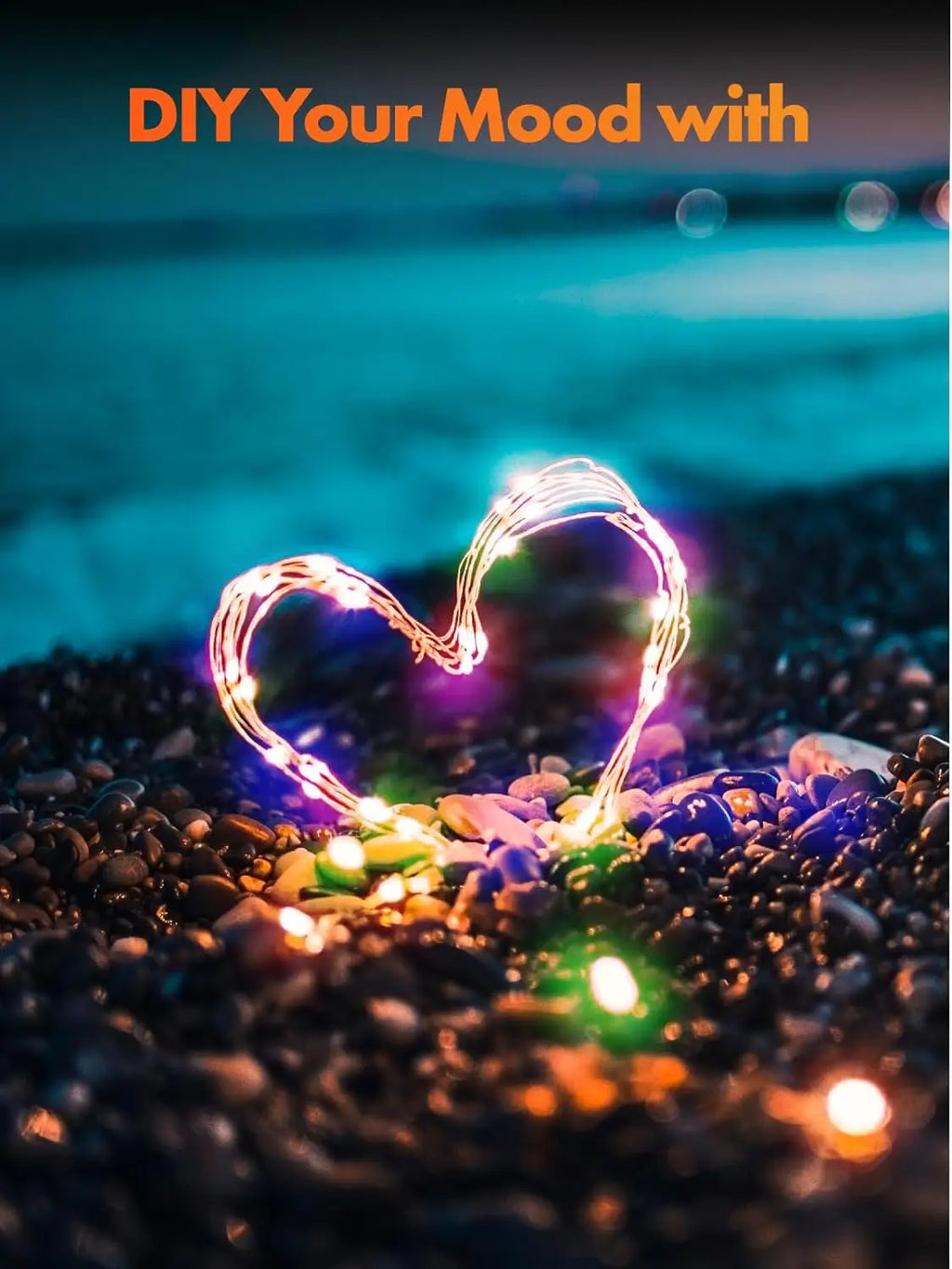 Luzes de corda solares impermeáveis ao ar livre Fairy Lights, Luzes de Natal para jardim, pátio, decorações de casamento, 8 modos