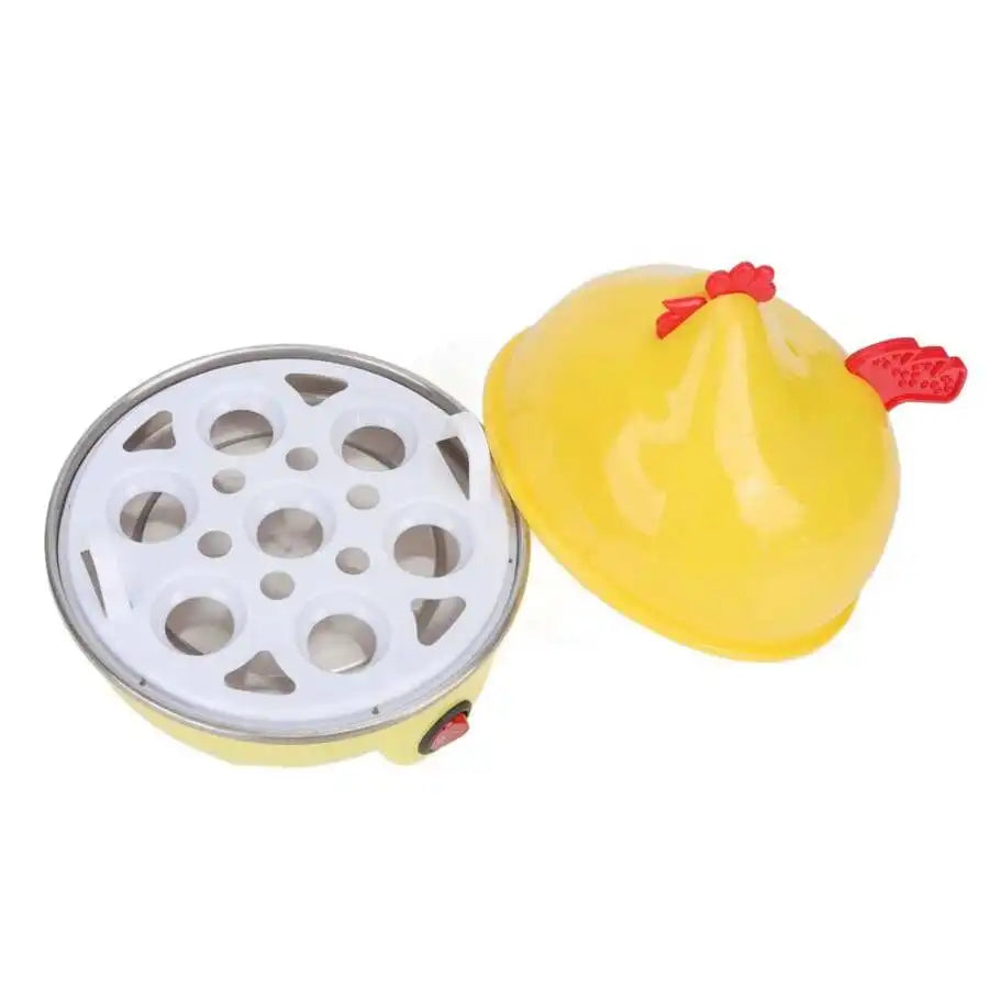 Fogão de Ovos Elétrico com Capacidade de 7 Ovos, Desligamento Automático, Mini Pequeno Almoço, Caldeira Rápida de Ovos, 350W