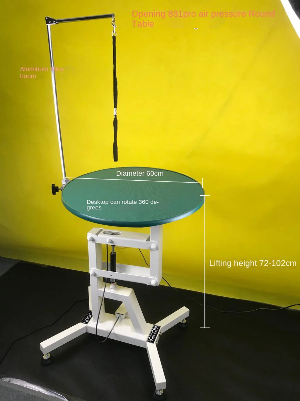 Cães de pelúcia para animais de estimação e gatos, modelagem de beleza, levantamento pneumático, mesa redonda rotativa, mesa de beleza, mesa cosmética