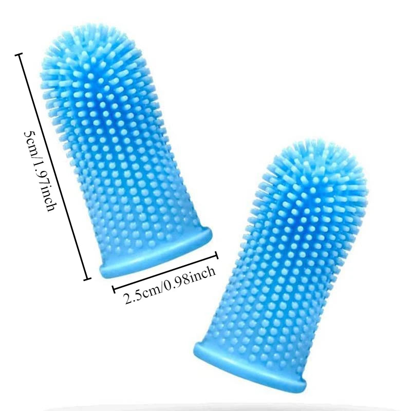 Escova de Dentes para Cães Super Macia, Escova de Dentes de Silicone Não Tóxica para Limpeza de Dentes e Cuidado do Hálito de Gatos e Cães, Produtos para Animais de Estimação