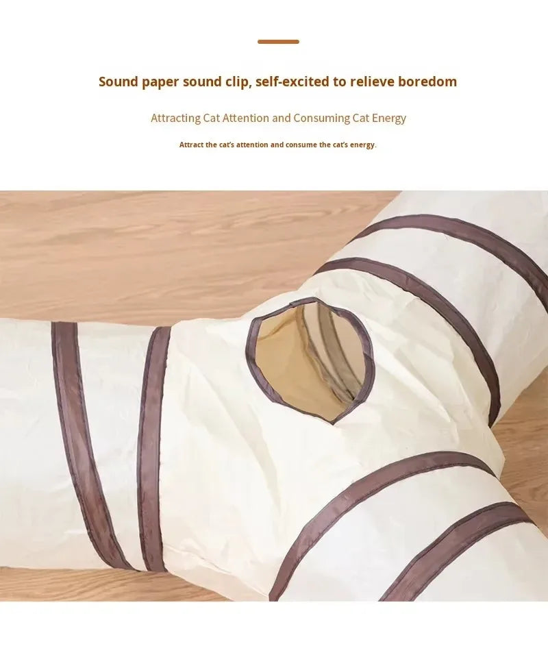 Túnel Dobrável para Gatos, Brinquedo Interativo para Gatos, Filhotes, Cães e Coelhos, para Treinamento e Diversão, Alivia o Tédio.
