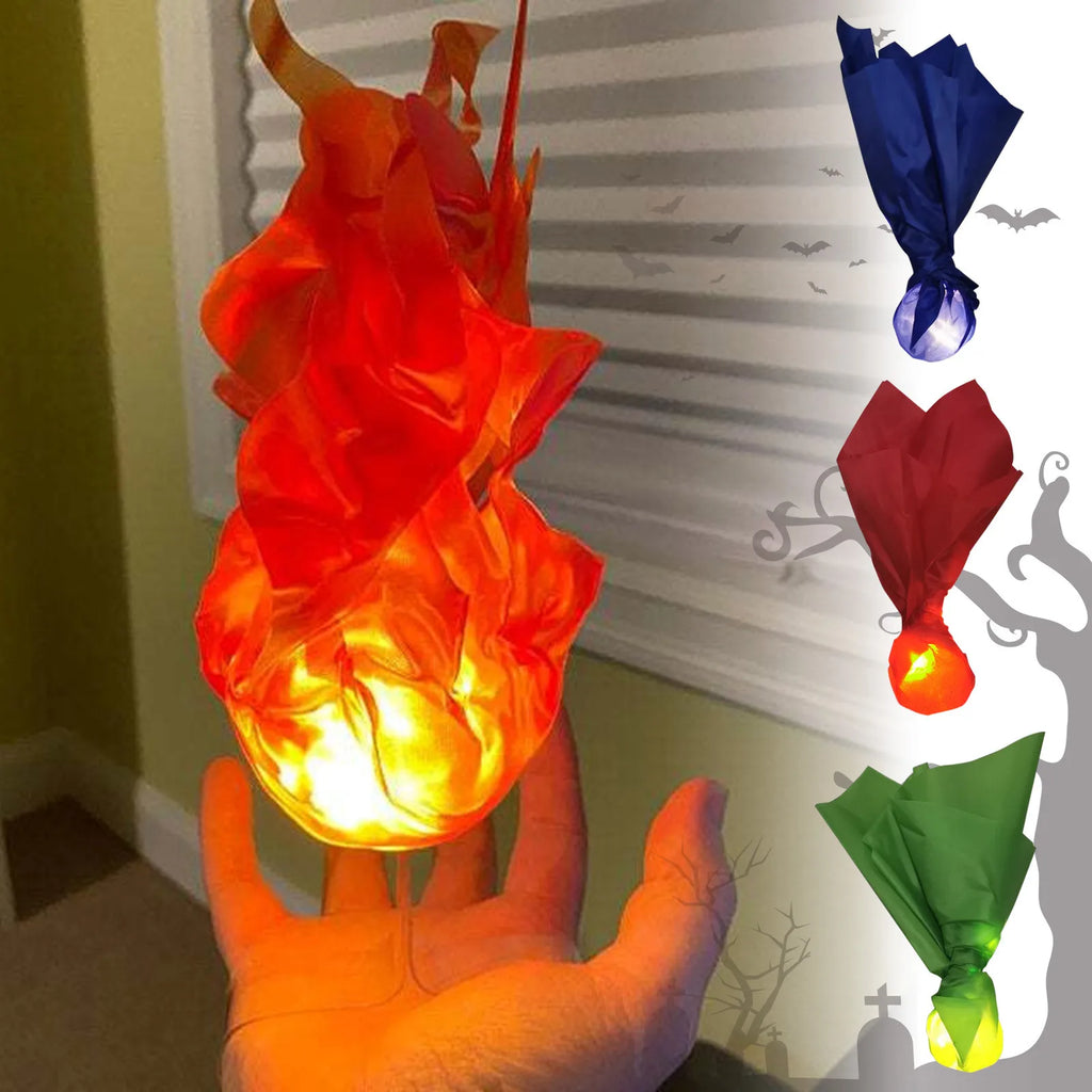 Halloween decoração adereços simulação flutuante lâmpada bola de fogo artificial chama atmosfera luz para cosplay role play festa