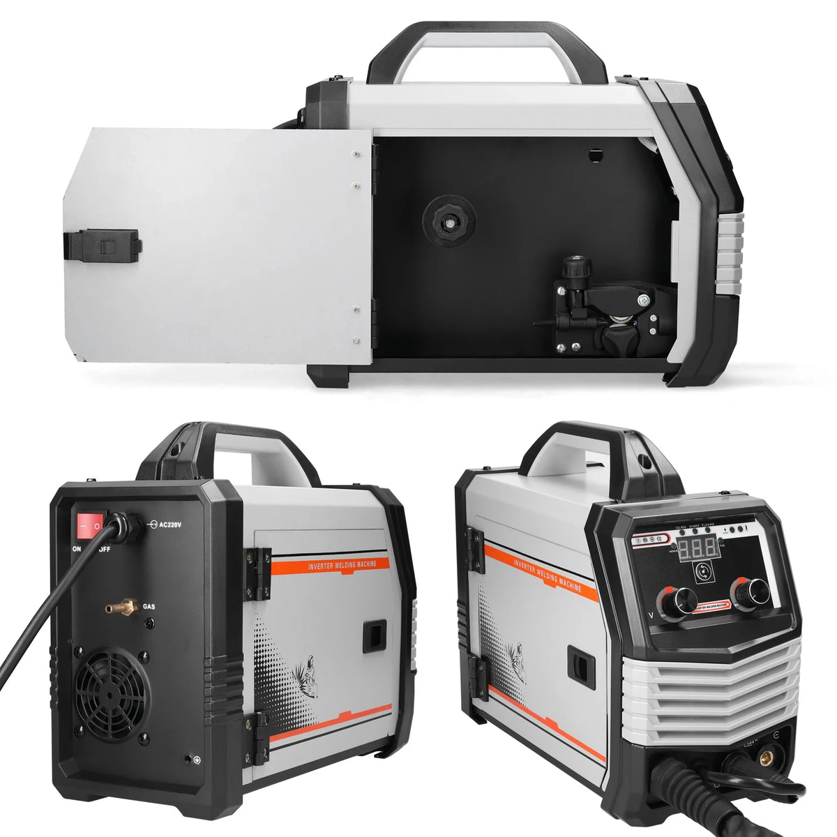 Multi funcional 2IN1 MIG MMA-160A inversor máquina de solda multifuncional portátil máquina de solda inteligente