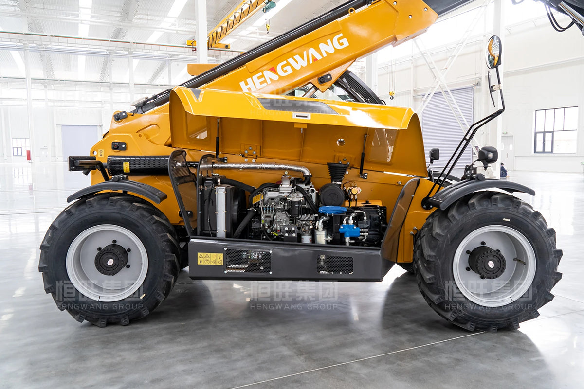 Empilhadeira Hidráulica Telescópica 7m de Elevação a Diesel 4x4 para Terrenos Acidentados - Máquina de Construção