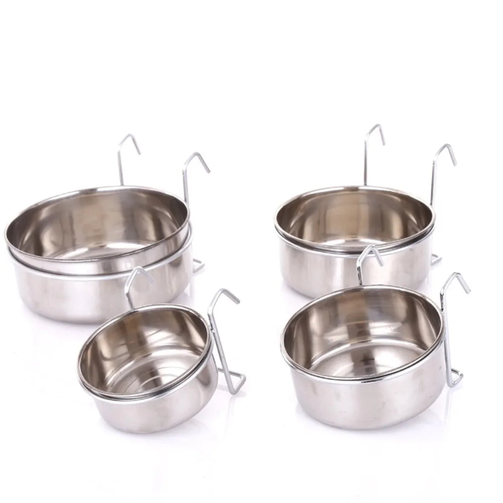 Comedouro Portátil Suspenso para Cães e Gatos, Tigela de Viagem para Ração e Água, Utensílio de Alimentação para Animais de Estimação