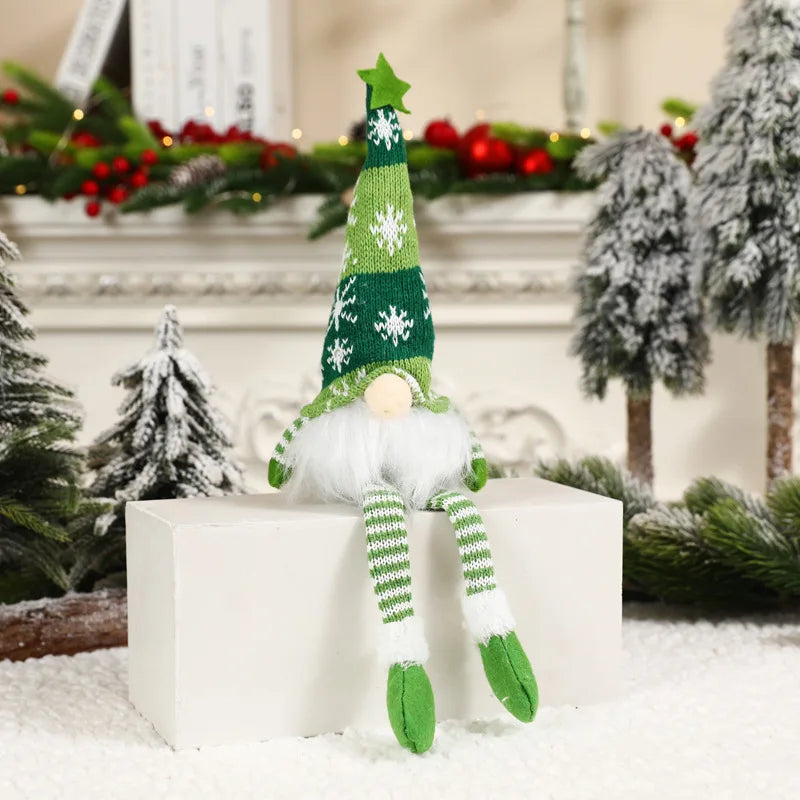 Boneco Gnomo Luminoso de Natal 2026 Sem Rosto Decoração de Casa Feliz Natal Presente de Natal para o Ano Novo